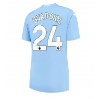 Fotballdrakt Dame Manchester City Josko Gvardiol #24 Hjemmedrakt 2023-24 Kortermet